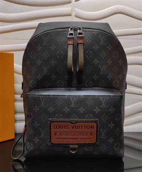 louis vuitton black backpack replica